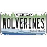 Michigan Wolverines Metal Novelty License Plate 6" x 3" (BP)