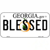 Blessed Georgia Novelty Metal License Plate 6" x 3" (BP)