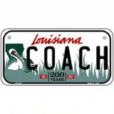 Coach Louisiana Novelty Metal License Plate 6" x 3" (BP)