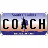 Coach South Carolina Novelty Metal License Plate 6" x 3" (BP)