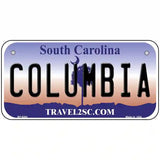 Columbia South Carolina Novelty Metal License Plate 6" x 3" (BP)