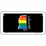 Mississippi Rainbow Metal Novelty License Plate 6" x 3" (BP)