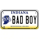 Bad Boy Indiana Novelty Metal License Plate 6" x 3" (BP)