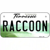 Raccoon Tennessee Novelty Metal License Plate 6" x 3" (BP)