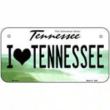 I Love Tennessee Novelty Metal License Plate 6" x 3" (BP)