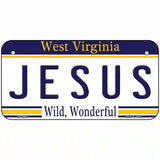 Jesus West Virginia Novelty Metal License Plate 6" x 3" (BP)