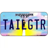 Tailgtr Mississippi Novelty Metal License Plate 6" x 3" (BP)