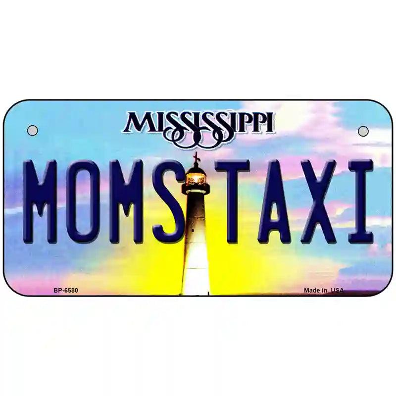 Moms Taxi Mississippi Novelty Metal License Plate 6" x 3" (BP)