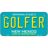 Golfer New Mexico Novelty Metal License Plate 6" x 3" (BP)