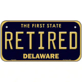 Retired Delaware Novelty Metal License Plate 6" x 3" (BP)