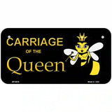 Carriage Of Queen Bee Metal Novelty License Plate 6" x 3" (BP)