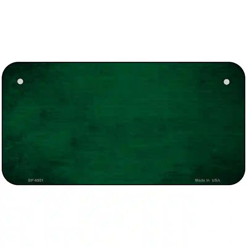 Green Oil Rubbed Solid Metal Novelty License Plate 6" x 3" (BP)