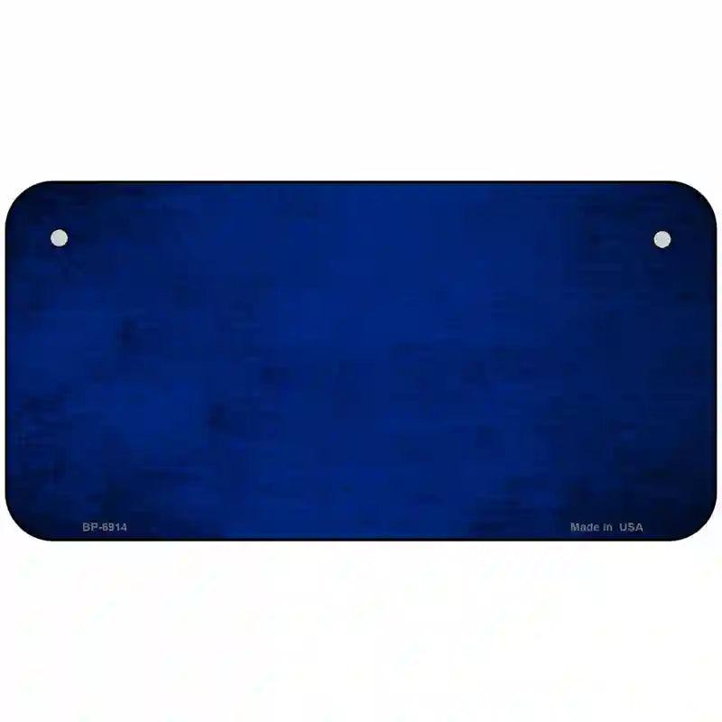 Royal Blue Oil Rubbed Solid Metal Novelty License Plate 6" x 3" (BP)