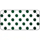 Green White Dots Oil Rubbed Metal Novelty License Plate 6" x 3" (BP)