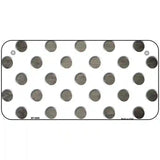 Tan White Dots Oil Rubbed Metal Novelty License Plate 6" x 3" (BP)