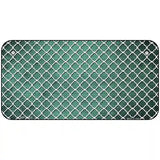 Mint White Quatrefoil Oil Rubbed Metal Novelty License Plate 6" x 3" (BP)