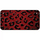 Red Black Cheetah Oil Rubbed Metal Novelty License Plate 6" x 3" (BP)