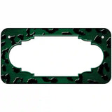 Green Black Cheetah Scallop Oil Rubbed Metal Novelty License Plate 6" x 3" (BP)