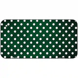 Green White Small Dots Oil Rubbed Metal Novelty License Plate 6" x 3" (BP)