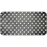 Gray White Small Dots Oil Rubbed Metal Novelty License Plate 6" x 3" (BP)