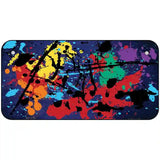 Blue Splatter Oil Rubbed Metal Novelty License Plate 6" x 3" (BP)
