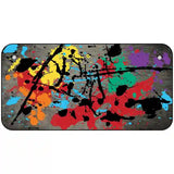 Tan Splatter Oil Rubbed Metal Novelty License Plate 6" x 3" (BP)