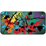 Mint Splatter Oil Rubbed Metal Novelty License Plate 6" x 3" (BP)