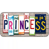 Princess License Plate Art Wood Metal Novelty License Plate 6" x 3" (BP)