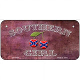 Southern Girl Novelty Metal License Plate 6" x 3" (BP)