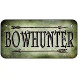 Bowhunter Novelty Metal License Plate 6" x 3" (BP)