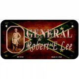 General Robert E Lee Novelty Metal License Plate 6" x 3" (BP)