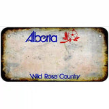Alberta State Rusty Novelty Metal License Plate 6" x 3" (BP)