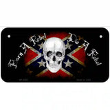 Born A Rebel Novelty Metal License Plate 6" x 3" (BP)