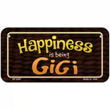 Happiness Is Being Gigi Metal Novelty License Plate