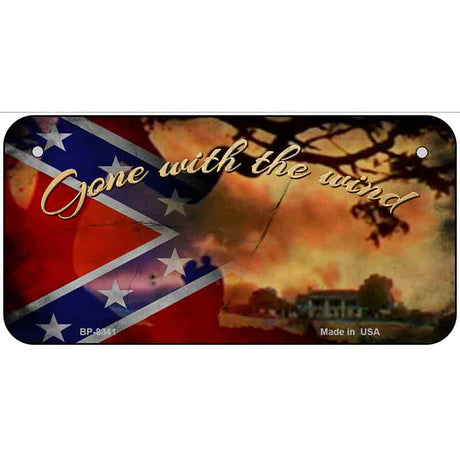 Gone With The Wind Metal Novelty License Plate 6" x 3" Bicycle (BP)