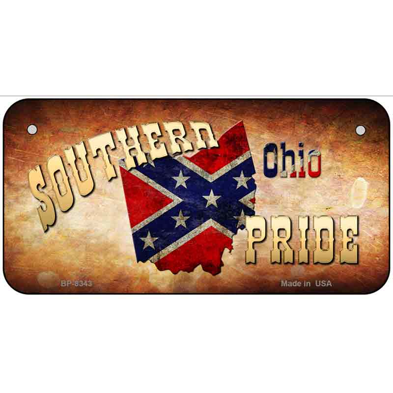 Southern Pride Ohio Metal Novelty License Plate