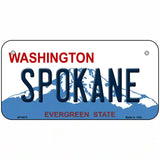 Spokane Washington Metal Novelty License Plate 6" x 3" (BP)