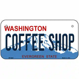 Coffee Shop Washington Metal Novelty License Plate 6" x 3" (BP)