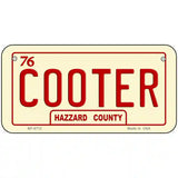 Cooter Metal Novelty License Plate 6" x 3" (BP)
