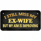 Ex Wife Metal Novelty License Plate 6" x 3" (BP)