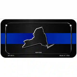 New York Thin Blue Line Metal Novelty License Plate 6" x 3" (BP)