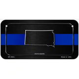South Dakota Thin Blue Line Metal Novelty License Plate 6" x 3" (BP)