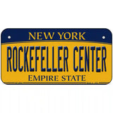 Rockefeller Center New York Metal Novelty License Plate 6" x 3" (BP)