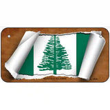 Norfolk Islands Flag Scroll Metal Novelty License Plate 6" x 3" (BP)