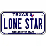Lone Star Texas Novelty Metal License Plate 6" x 3" (BP)