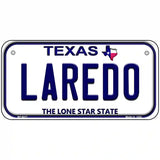 Laredo Texas Novelty Metal License Plate 6" x 3" (BP)