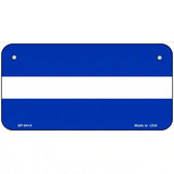 Thin White Line On Blue Novelty Metal License Plate 6" x 3" (BP)