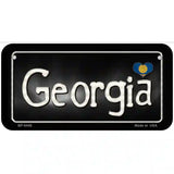 Georgia Flag Script Metal Novelty License Plate 6" x 3" (BP)