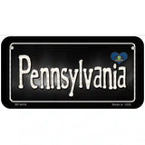 Pennsylvania Flag Script Metal Novelty License Plate 6" x 3" (BP)