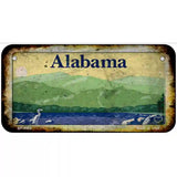 Alabama Rusty Novelty Metal License Plate 6" x 3" (BP)